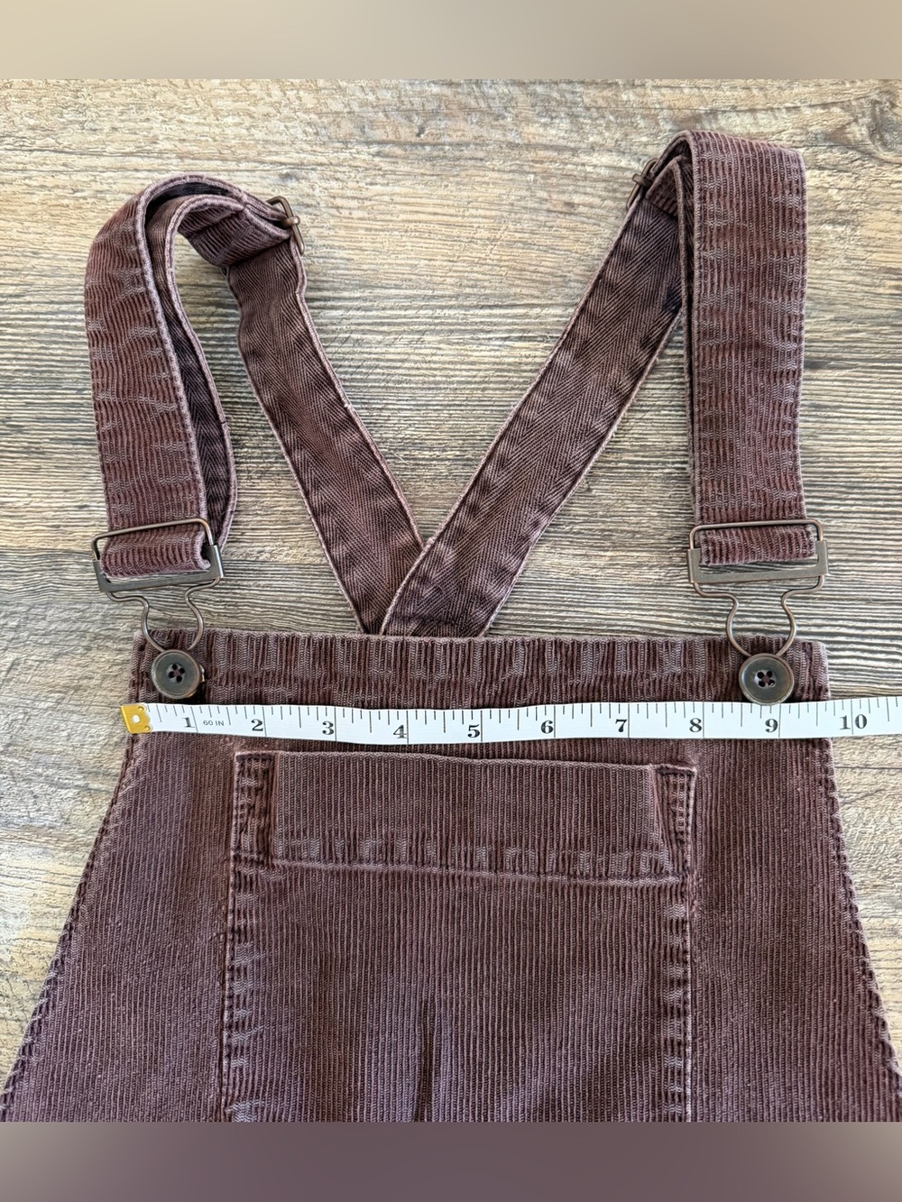 WE THE FREE Women's Size Medium Iris Cord Overalls -Brown Boho Fall Vibes - Picture 5 of 16